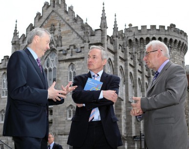 Professor Dr Martin Curley, vice president of Intel; Richard Bruton Irish Minister for Jobs, Enterprise and Innovation; Peter Finnegan, director of Dublin City Council
