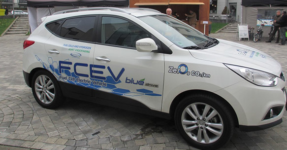 The hydrogen powered vehicle