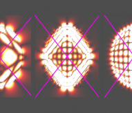 Patterns of orbiting light predicted for spheroids of hexagonal boron nitride illuminated with a dipole source just above their north poles
